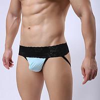 Lace Patchwork G-string Underwear, Spandex