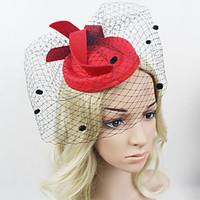 ladys linen feather fascinator hat headband for wedding party headband