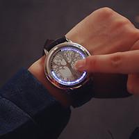 Large Dial LED Touch Screen Couple Watches Luxury Brand Watches Women Dress Quartz Clocks Vintage Students Watch Wrist Watch Cool Watch Unique Watch