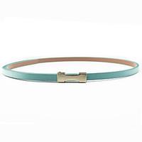 Lady Fashion Belts Leather Material Waistband Metal Belt Buckle