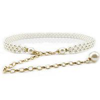 Lady Fashion Belts Leather Material Waistband Metal Belt Buckle