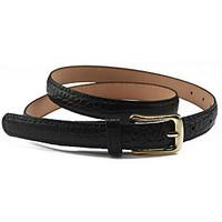 Lady Fashion Belts Leather Material Waistband Metal Belt Buckle