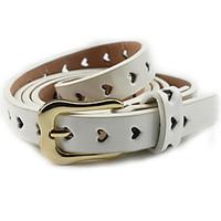 Lady Fashion Belts Leather Material Waistband Metal Belt Buckle