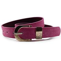 Lady Fashion Belts Leather Material Waistband Metal Belt Buckle