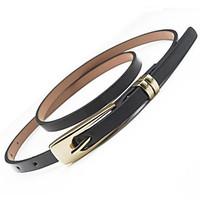 Lady Fashion Belts Leather Material Waistband Metal Belt Buckle