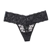 Lace Solid G-strings Thongs PantiesNylon