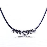 latest fashion leather cord pendant necklace