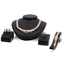 Latest Ladies Fashion Euramerican Exaggeration Jewelry Set / Necklace / Ring / Earrings / Bracelet