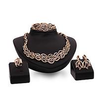 Latest Ladies Fashion Euramerican Exaggeration Jewelry Set / Necklace / Ring / Earrings / Bracelet