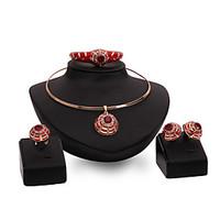Latest Ladies Fashion Euramerican Exaggeration Jewelry Set / Necklace / Ring / Earrings / Bracelet