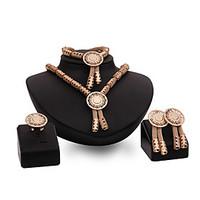 Latest Ladies Fashion Euramerican Exaggeration Jewelry Set / Necklace / Ring / Earrings / Bracelet