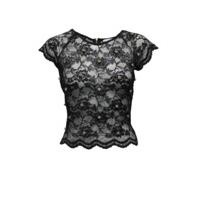 Lace Top With Crystal Embellishment