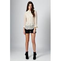 Lace Chiffon Blouse