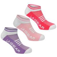 LA Gear Yoga Sock 3 Pack Ladies