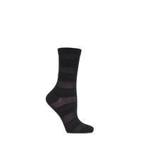 Ladies 1 Pair Charnos Sheer Striped Ankle Highs