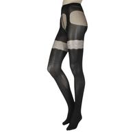 Ladies 1 Pair Trasparenze Aleppo Mock Hold Up Tights