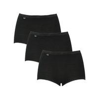 ladies sloggi everyday comfort maxi briefs 3 pack black