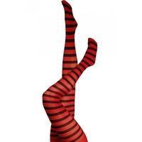 Ladies 1 Pair Silky Scarlet Ringer Striped Tights