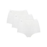 Ladies Sloggi everyday comfort maxi briefs - 3 pack - White