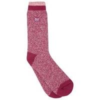 Ladies Genuine Heat Holders Thermal Winter Marl Socks One Size 4 - 8 - Pink