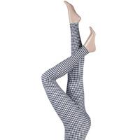 Ladies 1 Pair Silky Houndstooth Design Everyday Leggings