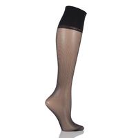 Ladies 1 Pair Falke Pure Matt 20 Knee Highs With Sensitive Top