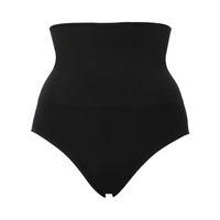 Ladies bodycon shaping tightening and smoothing flattering high waist brief - Black