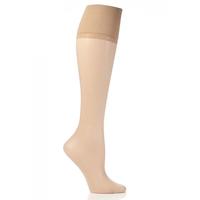 Ladies 1 Pair Falke Pure Matt 20 Knee Highs With Sensitive Top