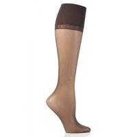 ladies 1 pair falke pure matt 20 knee highs with sensitive top