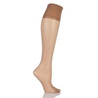 Ladies 1 Pair Falke Pure Matt 20 Knee Highs With Sensitive Top