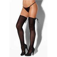 lace up vintage seamed stockings