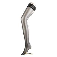 Ladies 1 Pair Falke Shelina 12 Denier Ultra Transparent Hold Ups With Shimmer