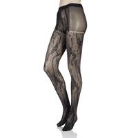 Ladies 1 Pair Falke Antique Floral Tights