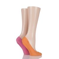 Ladies 2 Pair Pretty Polly Colourful Footsies