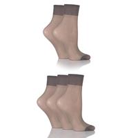 ladies 5 pair sockshop 15 denier ankle highs