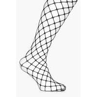 Large Diamond Fishnet Tights - black