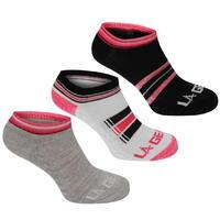 LA Gear Yoga Sock 3 Pack Ladies