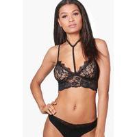 lace bralet black