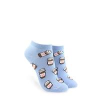 Latte Print Ankle Socks