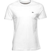 Lacoste Mens Regular Fit Crew Neck T-Shirt In Cotton White