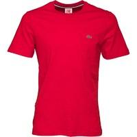 Lacoste Mens Regular Fit Crew Neck Live T-Shirt In Flamed Jersey Vesuvius