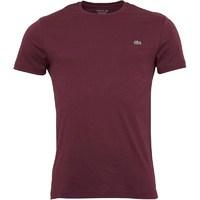 Lacoste Mens Regular Fit Crew Neck T-Shirt In Cotton Vendange