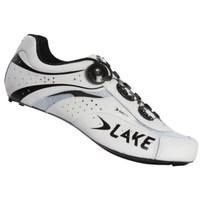 Lake CX217 Road Cycling Shoes - White / Black / EU48