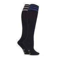 Ladies 2 Pair Pringle New Emma Sporty Rib Knee High Socks