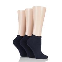 ladies 3 pair charnos cotton trainer socks