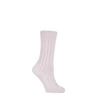 Ladies 1 Pair SockShop of London 100% Cashmere Tuckstitch Bed Socks