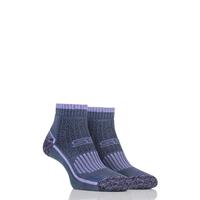 Ladies 2 Pair Storm Bloc with BlueGuard Ankle High Hiking Socks