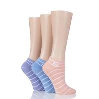 Ladies 3 Pair Pringle Plain and Patterned Secret Socks