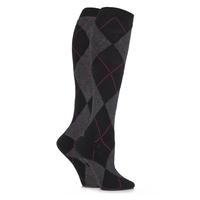 Ladies 2 Pair Pringle New Katrina Argyle Knee High Socks