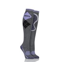 ladies 1 pair storm bloc with blueguard equestrian long cotton socks